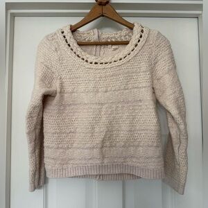 Moth Ivory Textured SweaterM. Cotton blend. Reversible.
